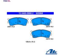 ATE 13.0460-5868.2 Brake pad set