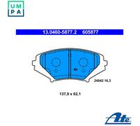 BRAKE PAD SET DISC BRAKE 13.0460-5877.2 FOR MAZDA 13B-MSP 1.3L 2cyl RX-8