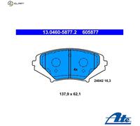 ATE Brake Pad Set 13.0460-5877.2 – Disc Brake, Mazda RX-8 (13B-MSP 1.3L)