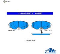 13.0460-5880.2 BRAKE PAD SET, DISC BRAKE FITS FOR NISSAN CEDRIC X 2.5