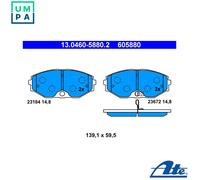 13.0460-5880.2 BRAKE PAD SET, DISC BRAKE FITS FOR NISSAN CEDRIC X 2.5