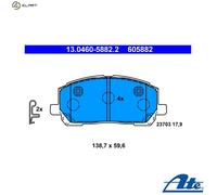 ATE 13.0460-5882.2 Brake pad set