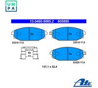 ATE Brake Pad Set 13.0460-5885.2 - Disc Brake for Hyundai/Mitsubishi Galloper