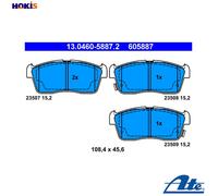 Brake pads 13.0460-5887.2 ATE for SUZUKI DAIHATSU SUBARU NISSAN