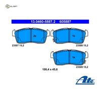 BRAKE PAD SET DISC BRAKE 13.0460-5887.2 FOR SUZUKI SUBARU NISSAN 1.0L 3cyl 1.3L