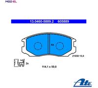 BRAKE PAD SET DISC BRAKE 13.0460-5889.2 FOR MITSUBISHI MIRAGE/Hatchback/V 1.3L