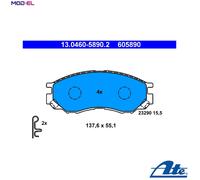 ATE Brake pad set 13.0460-5890.2 with acoustic wear warning MITSUBISHI: L200 III Pickup, Delica / Space Gear MPV