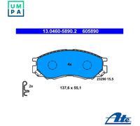 ATE Brake pad set 13.0460-5890.2 with acoustic wear warning MITSUBISHI: L200 III Pickup, Delica / Space Gear MPV