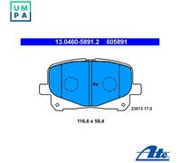 BRAKE PAD SET, DISC BRAKE 13.0460-5891.2