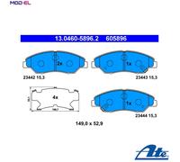 ATE Brake Pad Set 13.0460-5896.2 - Disc Brake for KIA Sportage Retona SUV 2.0L Closed