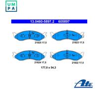 ATE 13.0460-5897.2 Brake pad set