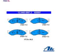 BRAKE PAD SET DISC BRAKE 13.0460-5897.2 FOR KIA J3 2.9L 4cyl CARNIVAL I 2.5L