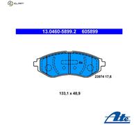ATE Brake Pad Set 13.0460-5899.2 - Disc Brake - Fits Chevrolet Aveo/Kalos Saloon - UK Stock