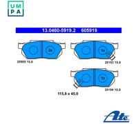 BRAKE PAD SET DISC BRAKE 13.0460-5919.2 FOR HONDA CIVIC/MK/Hatchback/Shuttle/
