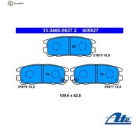 ATE 13.0460-5927.2 Brake pad set
