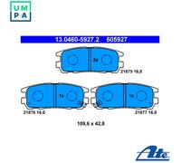 ATE 13.0460-5927.2 Brake pad set