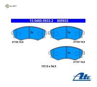 Brake pads 13.0460-5933.2 ATE for NISSAN HYUNDAI DAEWOO KIA