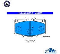 ATE 13.0460-5935.2 Brake Pad Set, disc brake for TOYOTA