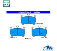 BRAKE PAD SET DISC BRAKE 13.0460-5944.2 FOR KIA MAZDA 121/METRO/Hatchback 323