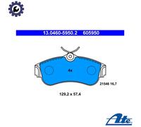 ATE Brake Pad Set 13.0460-5950.2 - Disc Brake - Fits Nissan Primera, Almera Mk II