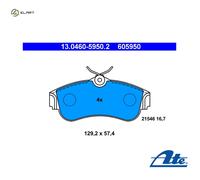 BRAKE PAD SET DISC BRAKE 13.0460-5950.2 FOR NISSAN SENTRA/II/Hatchback PULSAR