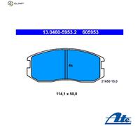 ATE Brake Pad Set 13.0460-5953.2 - Front Disc Brake for Mitsubishi / Proton