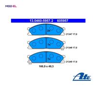 BRAKE PAD SET DISC BRAKE 13.0460-5957.2 FOR NISSAN BIG/M/FRONTIER NP300 PICK