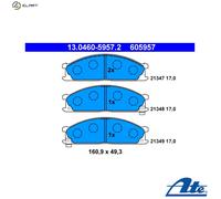 BRAKE PAD SET DISC BRAKE FOR NISSAN NAVARA PLATFORM CHASSIS D22 YD25DDTI Z20 ATE