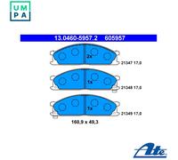 BRAKE PAD SET DISC BRAKE 13.0460-5957.2 FOR NISSAN DATSUN BIG/M/FRONTIER 2.4L