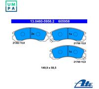 Brake pads 13.0460-5958.2 ATE for MITSUBISHI CITROËN PEUGEOT