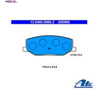 NEW DISC BRAKE PADS SET FOR SUZUKI SAMURAI CLOSED OFF ROAD VEHICLE SJ ATE
