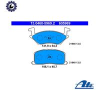 BRAKE PAD SET DISC BRAKE 13.0460-5969.2 FOR TOYOTA -E2E2E-E 1.3L 4E-FE 1.3L 4cyl