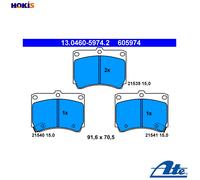 ATE 13.0460-5974.2 Brake pad set