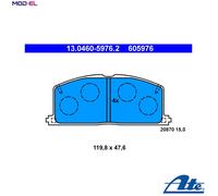 BRAKE PAD SET DISC BRAKE 13.0460-5976.2 FOR TOYOTA COROLLA/Liftback/Compact/FX