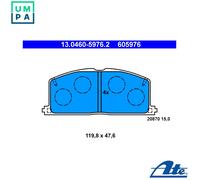 ATE 13.0460-5976.2 Brake pad set