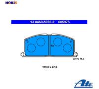 ATE 13.0460-5976.2 Brake pad set