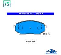 BRAKE PAD SET DISC BRAKE 13.0460-5979.2 FOR MAZDA MX-5/MIATA/ROADSTER/ 1.6L