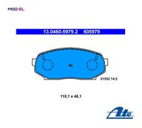 Brake Pad Set, disc brake ATE 13.0460-5979.2 for MAZDA MX-5 I (NA) 1.6 1990-1994