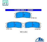 BRAKE PAD SET DISC BRAKE 13.0460-5980.2 FOR MITSUBISHI CHARIOT SPORT/MONTERO