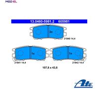 BRAKE PAD SET DISC BRAKE 13.0460-5981.2 FOR MITSUBISHI PAJERO/II/Canvas/Top/