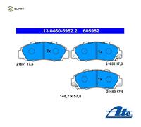 FRONT BRAKE PAD SET DISC BRAKE FITS: HONDA LEGEND II SEDAN 3.2 I 24V .HONDA L