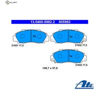 BRAKE PAD SET DISC BRAKE 13.0460-5982.2 FOR HONDA LEGEND/III/Mk INTEGRA HR-V