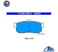 BRAKE PAD SET DISC BRAKE 13.0460-5983.2 FOR NISSAN ALMERA/II/Hatchback MAXIMA