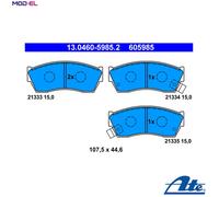 Brake Pad Set, disc brake ATE 13.0460-5985.2 for SUZUKI SWIFT I (AA) 1 1983-1989
