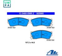 Brake Pad Set, disc brake ATE 13.0460-5985.2 for SUZUKI SWIFT I (AA) 1 1983-1989