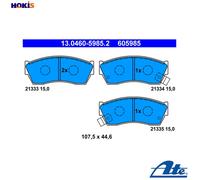 Brake Pad Set, disc brake ATE 13.0460-5985.2 for SUZUKI SWIFT I (AA) 1 1983-1989