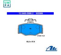 BRAKE PAD SET DISC BRAKE 13.0460-5986.2 FOR NISSAN TINO/ALMERA SENTRA/II 1.5L