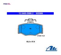 BRAKE PAD SET DISC BRAKE 13.0460-5986.2 FOR NISSAN TINO/ALMERA SENTRA/II 1.5L