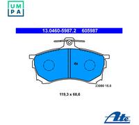 BRAKE PAD SET DISC BRAKE 13.0460-5987.2 FOR MITSUBISHI 4G92 1.6L F8QT 1.9L 4cyl