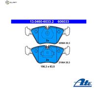 BRAKE PAD SET DISC BRAKE 13.0460-6033.2 FOR BMW 5/E34 7/E32 Z3/E36/Roadster